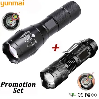 

LED Rechargeable Flashlight Pocketman XML T6 linterna torch 4000 lumens 18650 Battery Outdoor Camping Powerful Led Flashlight