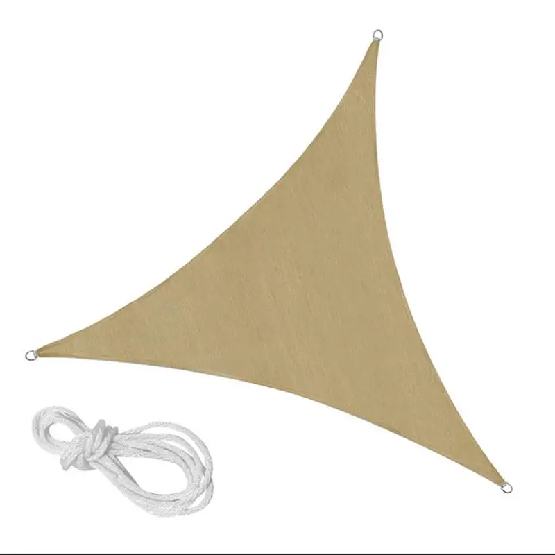 4*4*4 metros UV impermeable triángulos Sol al aire libre sombra vela Material protección ambiental tela de sombreado 4*4*4 metros UV impermeable triángulos Sol al aire libre sombra vela Material protección ambiental tela de sombreado