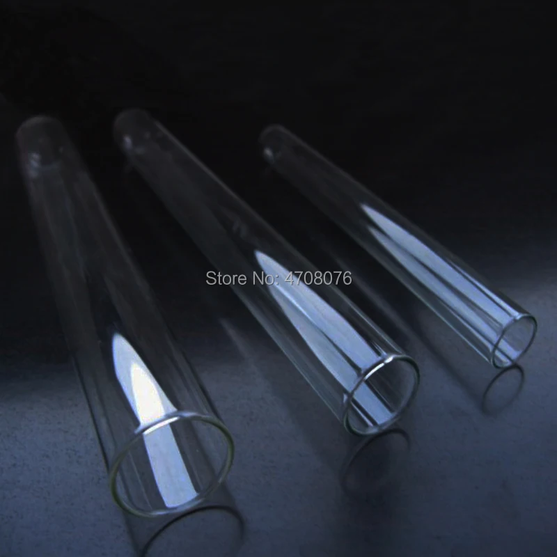 

Pyrex test tube Borosilicate transparent lab test tube round bottom blowing glass for scientific experiments 15x100mm 20pcs/lot