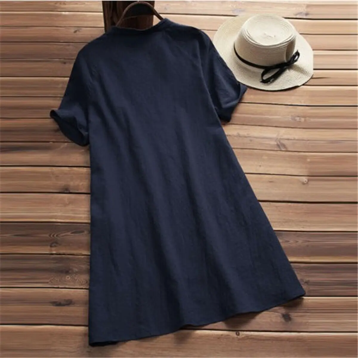 Plus Size Women Summer Short Sleeve Shirt Dress Ladies Casual Loose Solid Button Mini Dresses Plus Size Women Summer Short Sleeve Shirt Dress Ladies Casual Loose Solid Button Mini Dresses