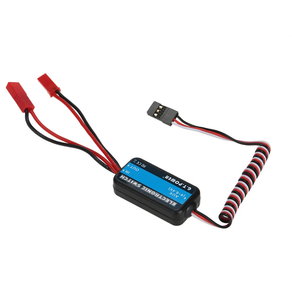 

Remote Control Switch G.T.POWER for Receiver RX High-power 4-8.4V Electronic Parts Switch for Nitro RC Car Helicopters Drone