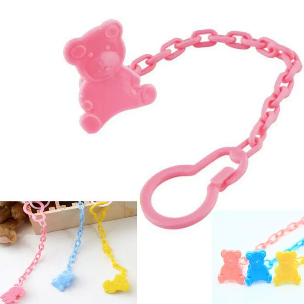 

None Infant Baby Cute Cartoon Anti Lost Chain with Pacifier Clip Holder Pacifier