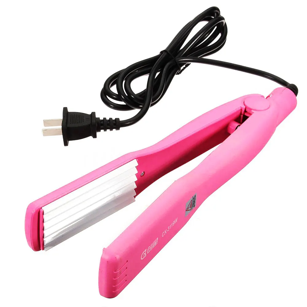 

Professional ceramic corrugated iron for wave corrugation flat irons curling cone adjust temperature Wide hair Wave Plate
