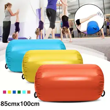 

85x100cm Airtrack Inflatable Gymnastics Gym Air Mat Floor Home Gymnastics Exercise Inverted Backflip Round Column Tumbling Mat