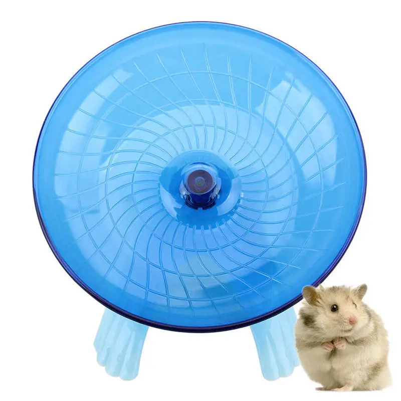 Нескользящий диск для бега, летающая тарелка, колесо для упражнений для домашних животных, мышей, гномов, хомяков, маленьких домашних животных, беговое колесо