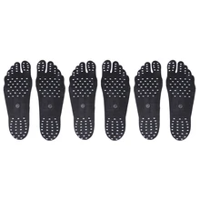 3 пары невидимых стельки для пляжа босиком клейкие подушечки для ног водонепроницаемые Нескользящие палочки на стельки для пляжа бассейн спа