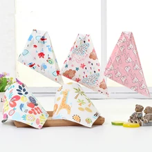 Бандана, детские нагрудники, хлопковый детский передник для кормления, треугольный нагрудник для девочек и мальчиков, мультяшный шарф для кормления, нагрудник с воротником, слюнявчик