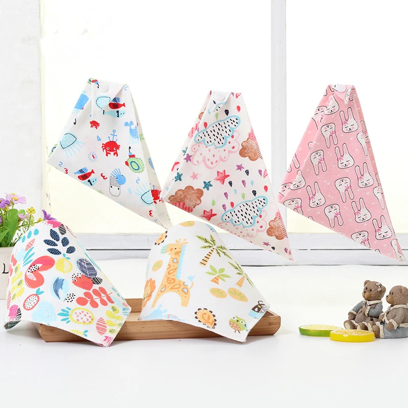 

Bandana Baby Bibs Cotton Baby Feeding Apron Triangle Bib Girls Boys Cartoon Feeding Scarf Bib Collar Bib Burp Cloth Saliva Towel