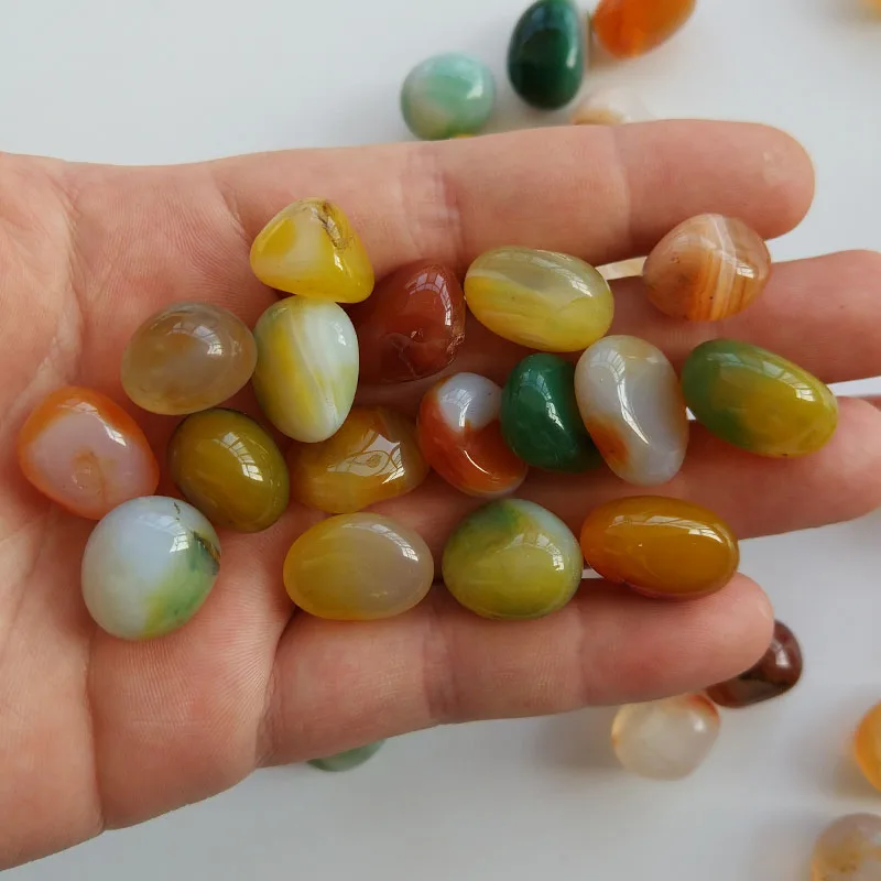 

Natural colorful agate gravel small round crystal stone particles for Buddha decorative stone gemstones naturamagic spherel