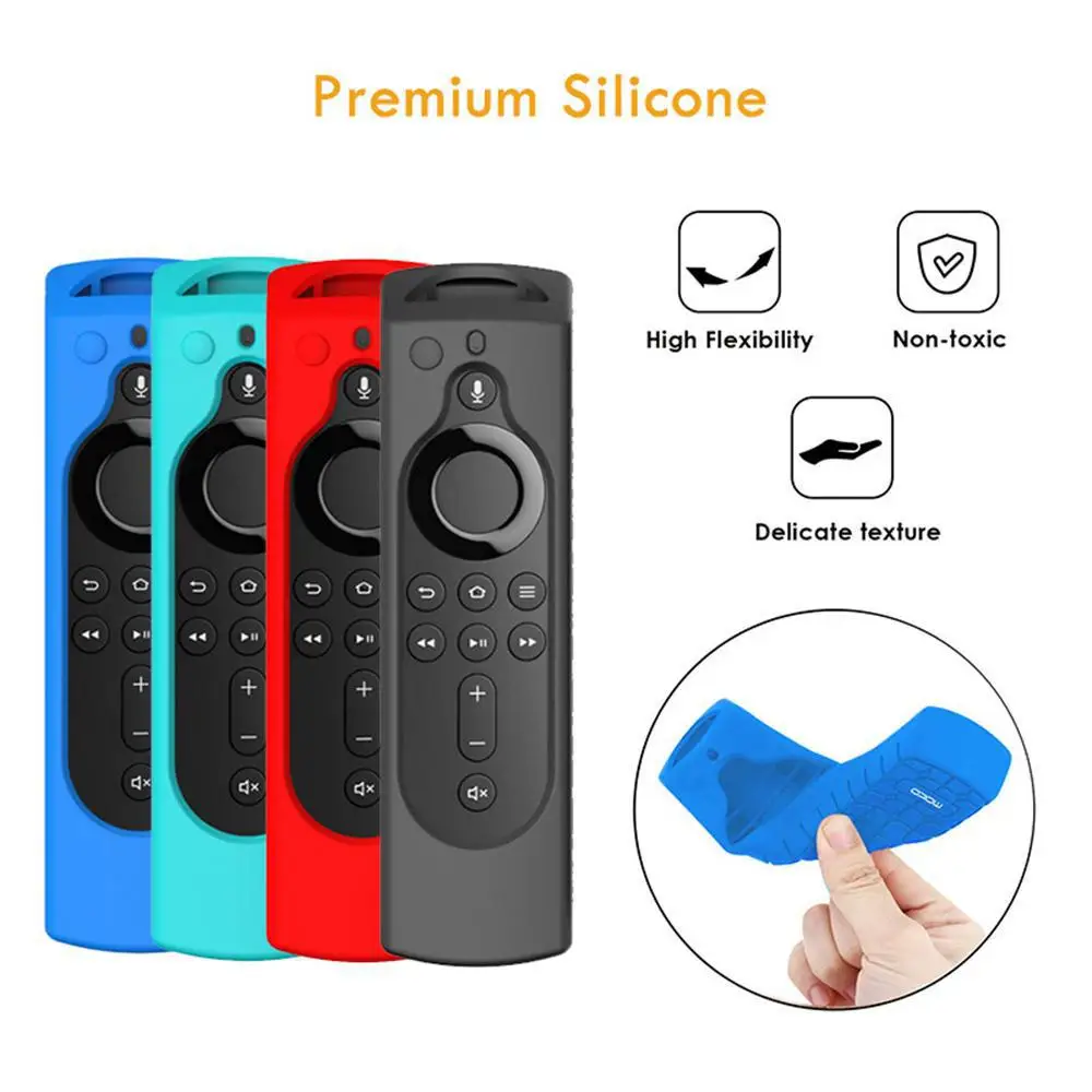 Силиконовый чехол для Amazon Fire TV Stick 4K прочный нескользящий с дистанционным