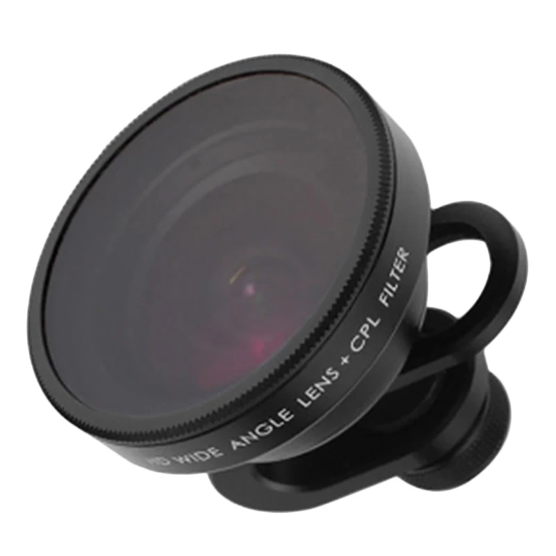

Pholes Wide Angle Mobile Lens Hd Universal External Phone Lens Wide Angle+Cpl Universal For Android And Ios Phone