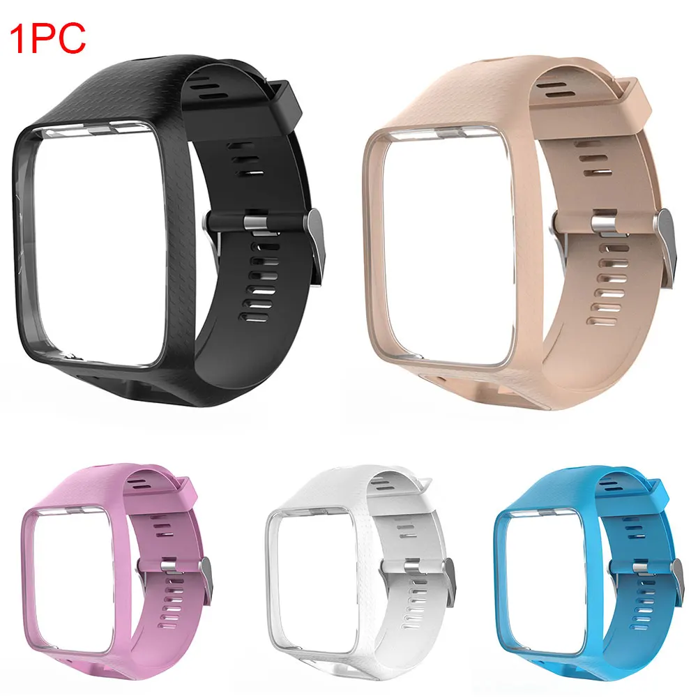 

New Silicone Watchband Bracelet Strap Universal Breathable Accessories Wrist Replacement For TomTom2/3 #1107