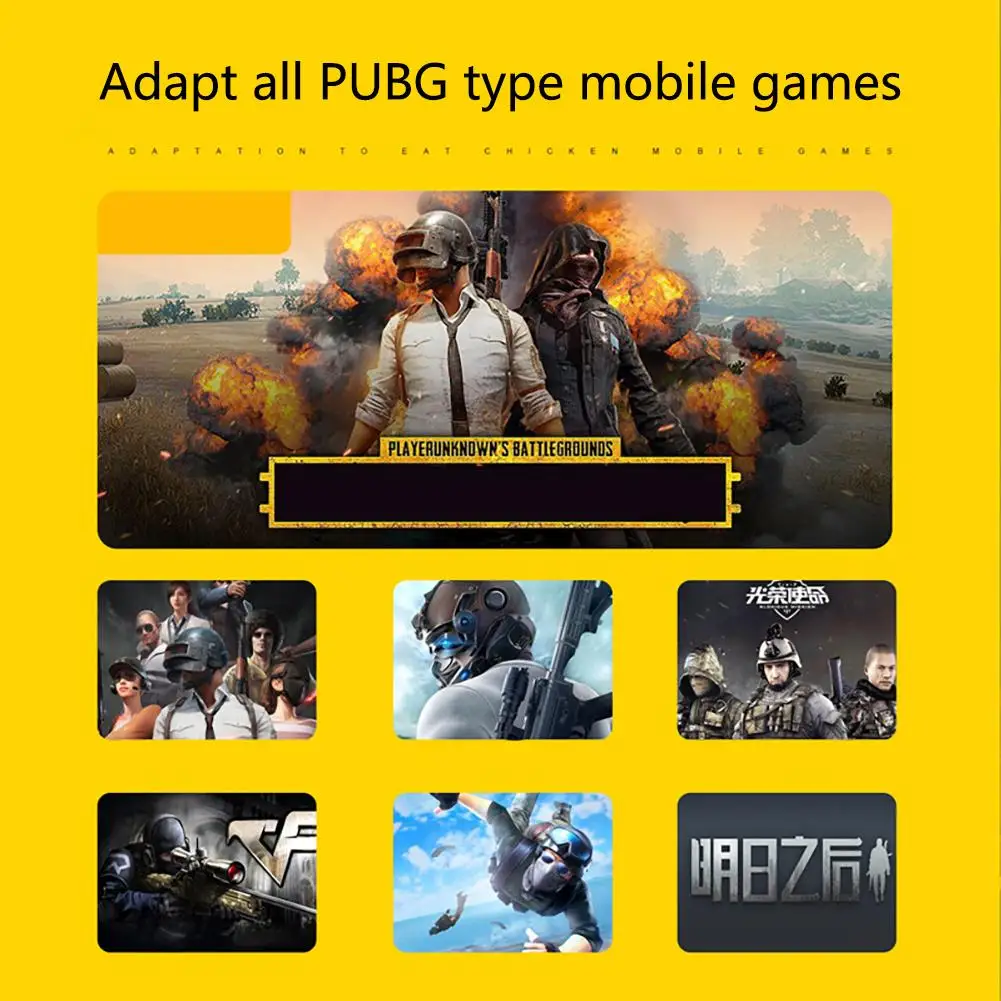 New Game Helper AK66 MEMO Mobile Phone Game Handle For PUBG Six Finger All-In-One Mobile Controller Game Gamepad L1 R1 Trigger