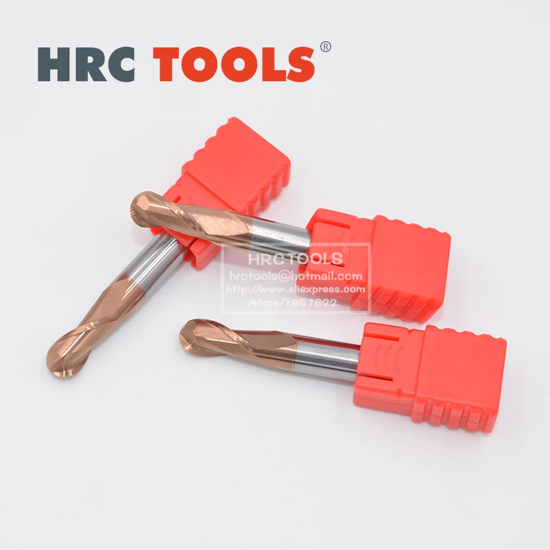 

I7-R2x8Hx4Dx50L CNC Mill Router Soild Carbide Ball Nose End Mill Cutter can Cut HRC 55 Material