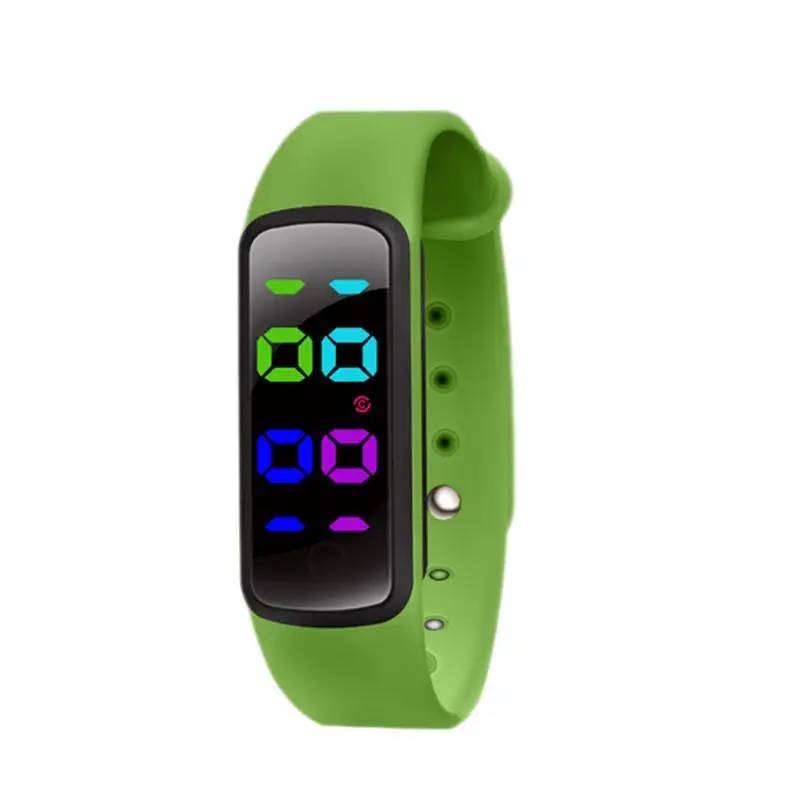 

U6-C 3-color LED Display Music Smart Reminder Fashion Wrist Band Waterproof Smart Bracelet for Children