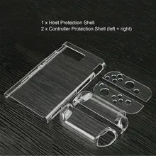 Прозрачный кристально чистый жесткий чехол, защитный чехол для Nintendo Switch NS Console Joy-Con, ручка для игровой консоли