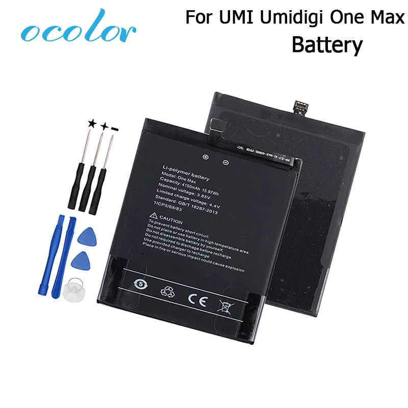 Ocolor для UMI Umidigi One Max батарея 4150 мАч Высокая емкость долгое время работы в режиме