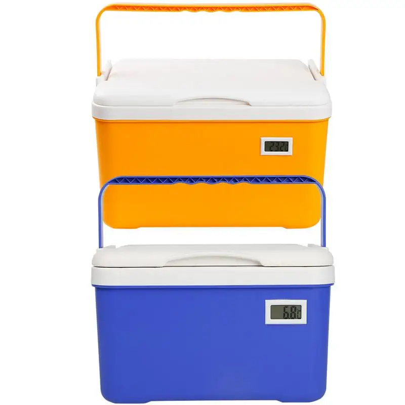 

Outdoor Incubator 6 Liters Freezer Storage Box Ice Temperature Display 6L Ice Chest Cooler for Portable Car Cooler Box Organizer