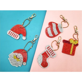 

SepYue Diamond Painting Accessories DIY Keychains Diamond Key Diamond Dots Cartoon Handmade Christmas Gift Arts Keyring Key Hold