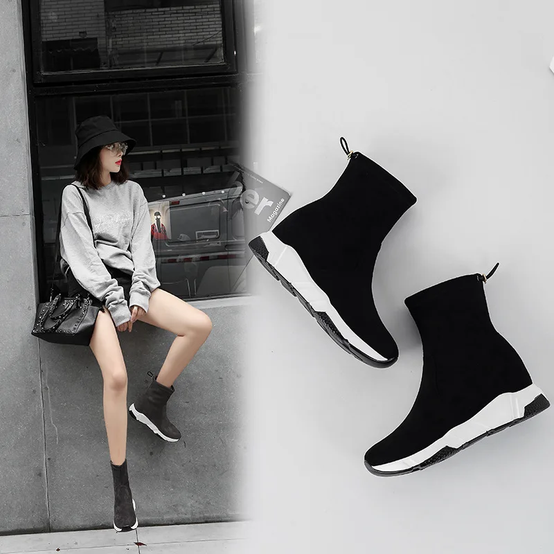 

Elastic Muffin High Increase Woman Women Winter Boots