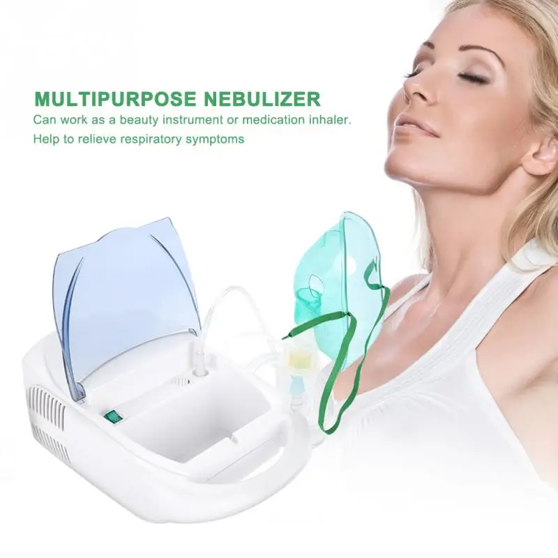 

Portable Nebulizer Compressor Machine System Kit Atomizer Inhaler Spray Steamer Mini Nebulizer for Home Children Adult EU Plug