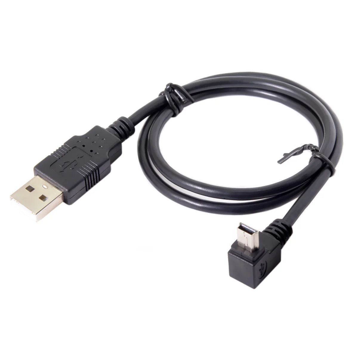 

Mini USB B 5pin Male 90 Degree Up Angled to USB Male Cable 0.5M