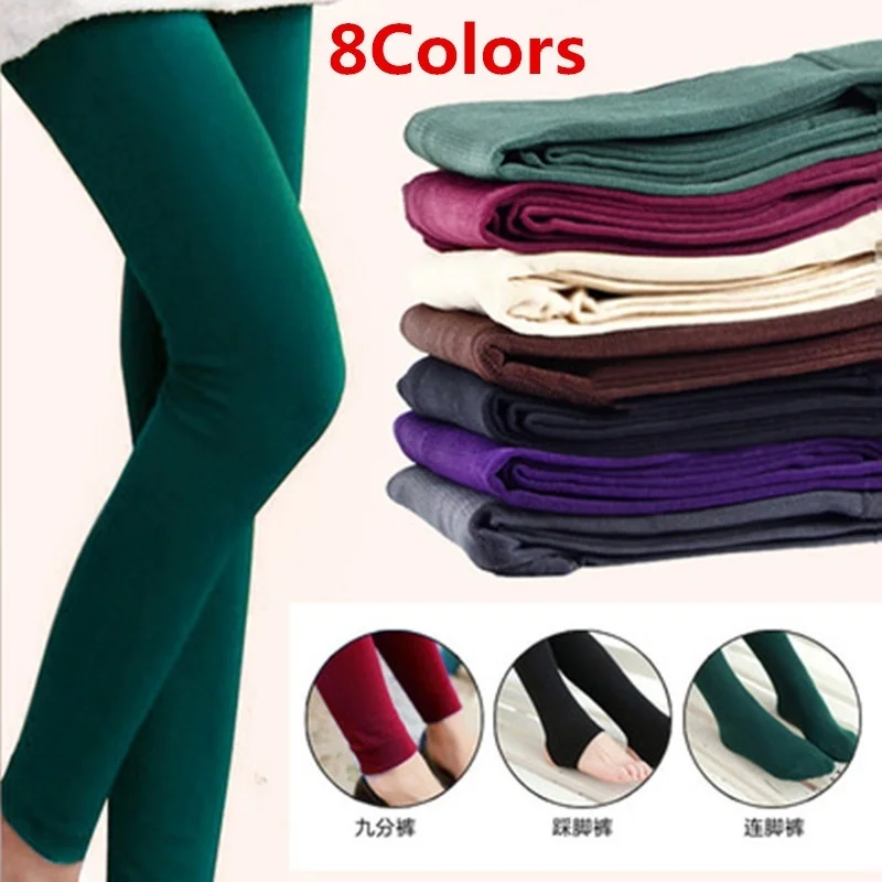 

2019 winter New Autumn Women Fashion Leggings Casual Warm Panty-hose full plus velvet thick bottoming wear slim pants