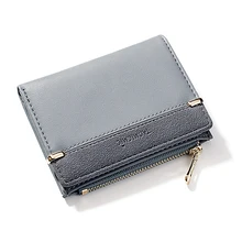 Las mujeres billetera monedero de mujer de moda carteras para tarjeta de mujer pequeño cartera mujer broche Mini embrague para chica