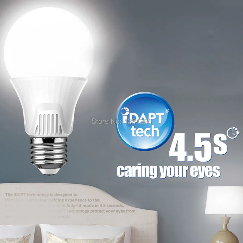 LED مصباح E27 ضوء لمبة للمنزل غرفة نوم السرير الجدول مصباح لمبة مكتب منضدة امب A60 9 واط AC 220 فولت 230 فولت 240 فولت LED Lampada