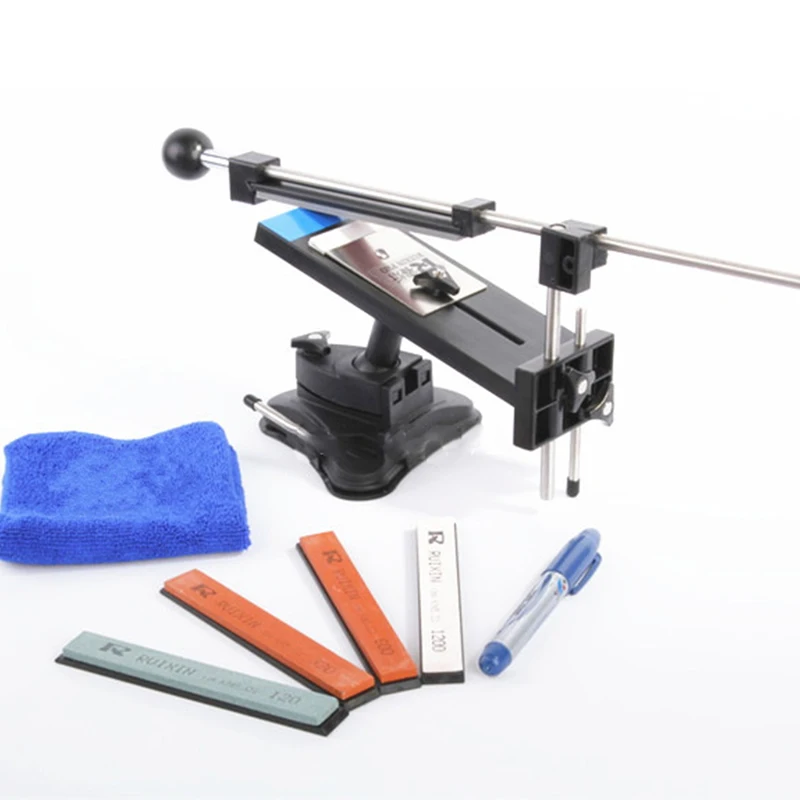 

Knife Sharpener Set Chefs Professional Kitchen Sharper Knife Sharpening System Apex Fix-angle 4 Sharpening Stone Whetstones