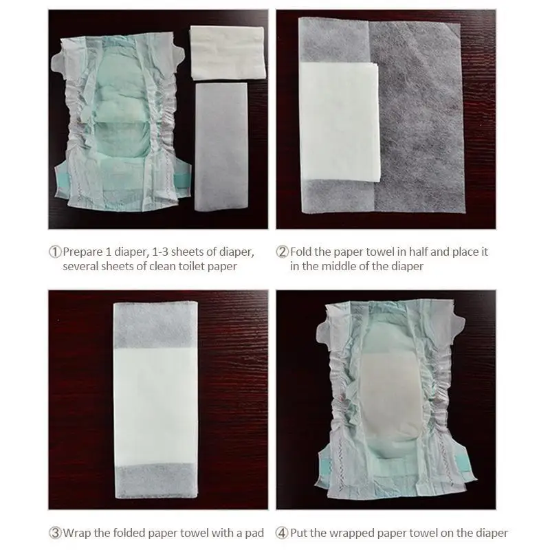 100 шт. детские одноразовые подгузники биоразлагаемые и ткань пеленки вкладыши