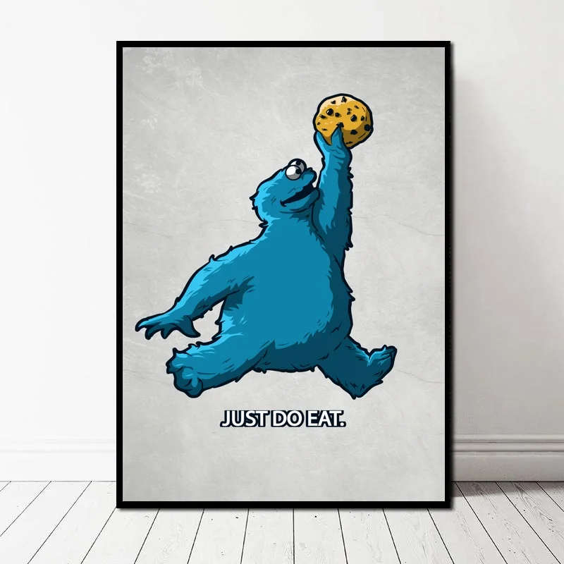 

Just do eat Art Silk Poster Animation poster Wall Pictures for Living Room No Frame