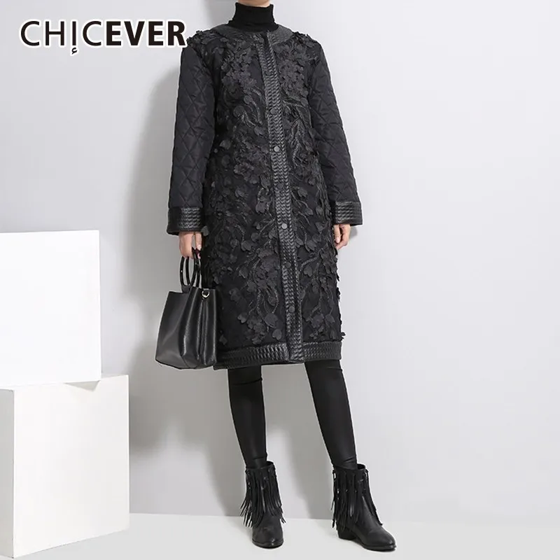 CHICEVER 2018 зимние женские куртки Женский O средства ухода за кожей шеи с длинным