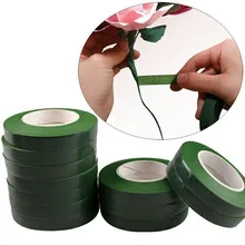 1,2 см 30 ярдов DIY Цветочный декор самоклеющаяся зеленая бумажная лента Цветочная лента для ствола поставки искусственных цветов для дома