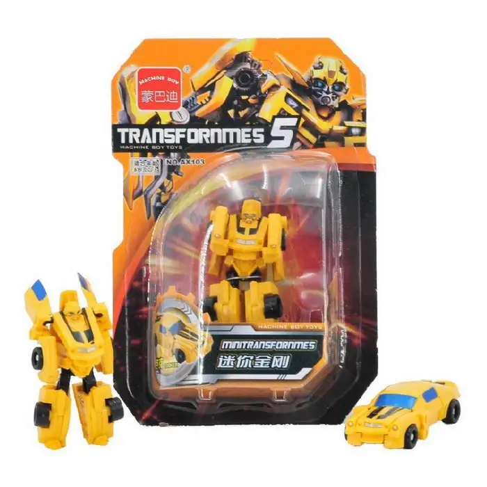 Mini Car Deformation Robot helicopter truck diecast car Mini Home Ornaments Transformers Deformed car Kid Toys