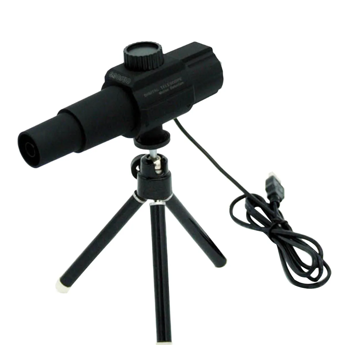 

USB 70x Portable Compact Telescope Pocket Digital Telescope with Tripod for Detecting Concert (Black)