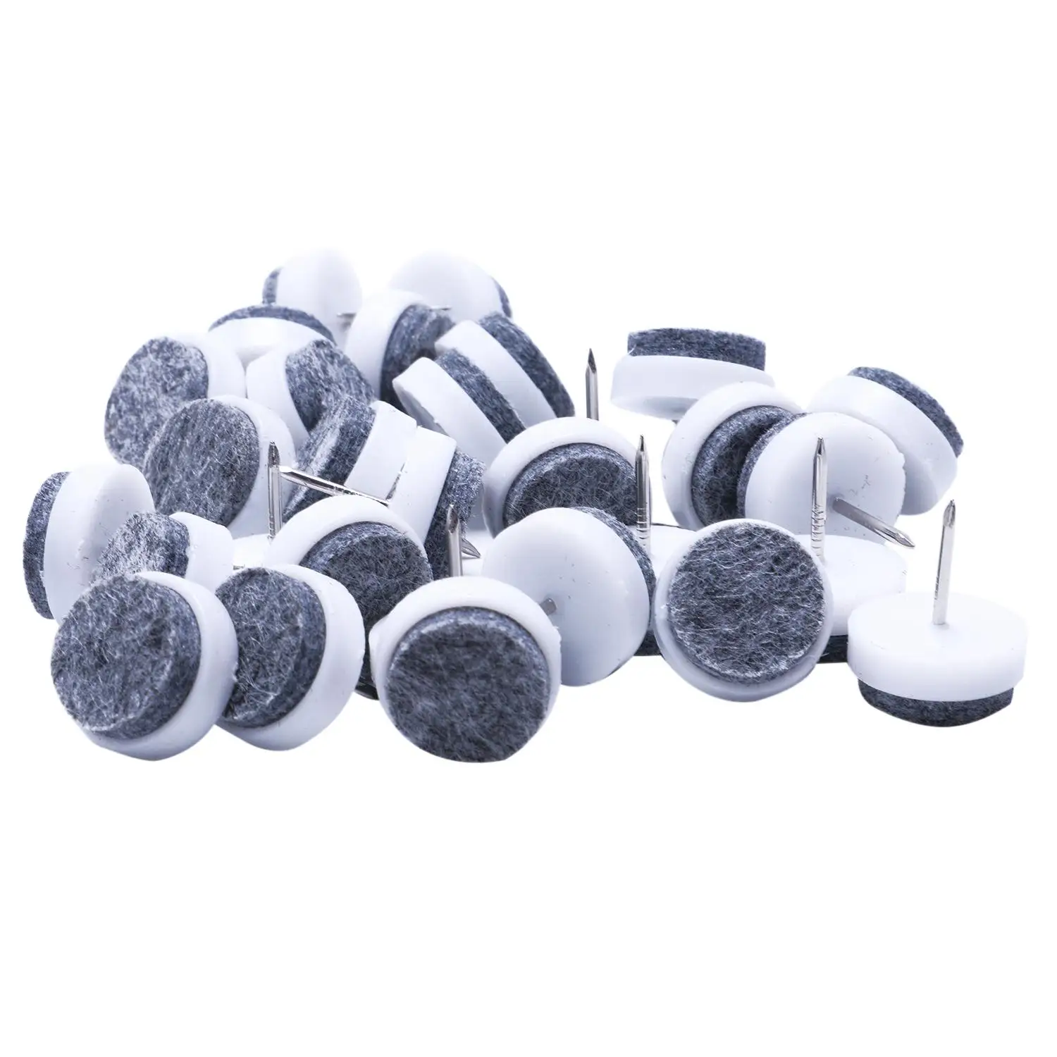 

Promotion! Furniture Chair Sofa Feet Round Pads Nail Protectors 30PCS 22mm Dia