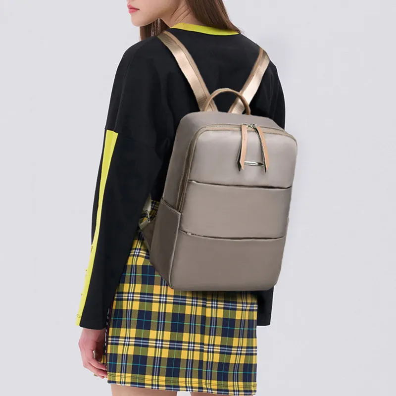 Большой Вместительный рюкзак для женщин, школьные сумки для подростков, повседневный рюкзак с защитой от кражи, женская сумка для путешествий из Оксфорда, Mochila Mujer