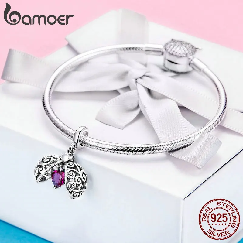 BAMOER 2019 Новый секретный кулон в виде коробки с фруктами из серебра очаровательные