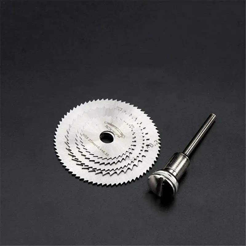 

HSS Saw Blade Rotary Tool Circular Metal Rotary Cutter Power Tool Set Cutting Diamond Discs Mandrel