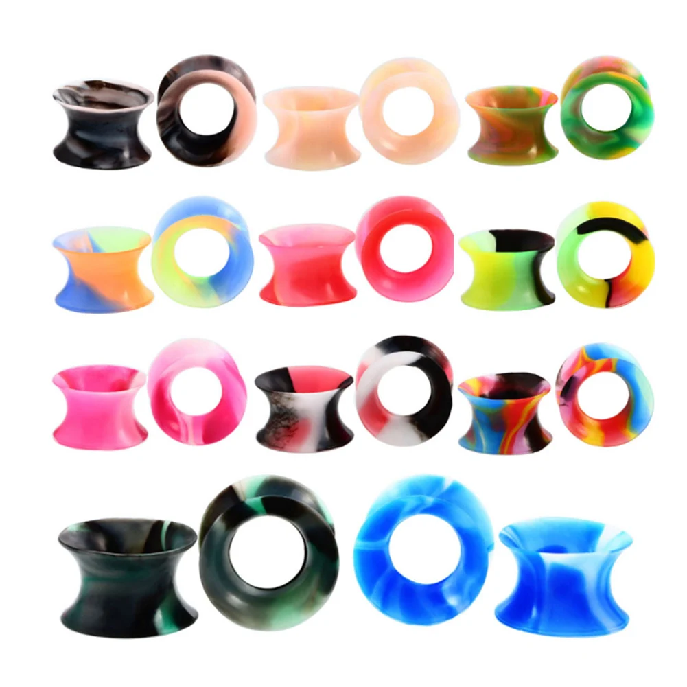 11 Pc/Set Thin Silicone Ear Ear Gauge Expander Stretcher 6 16Mm 2019