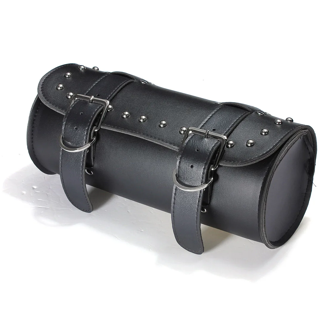 Motorcycle Luggage Handle Bar Round Barrel Storage Tool Bag w//Straps