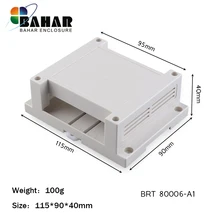 100 шт./лот Настенный монтажный чехол для электроники проект на din-рейку электронные пластиковые коробки Распределительная коробка din-рейка BRT80006-A1