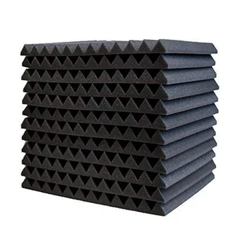 

12pcs Recording Studio Soundproof Wedge Foam Video Room Sound Noise Insulation Sponge Wall Deadening