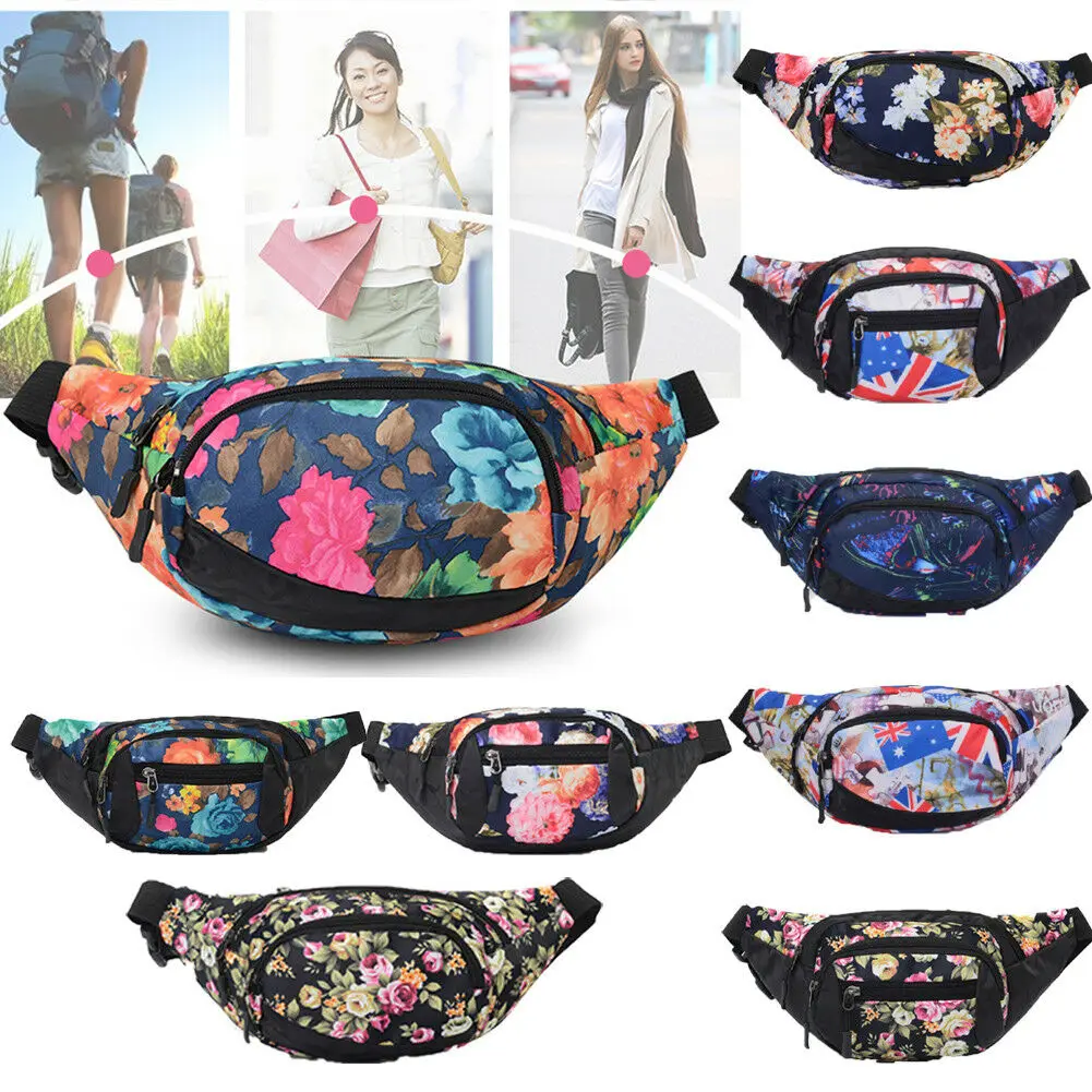 

Fashion men's and women's general waist bag variety of printed travel portable fanny pack nerka chest bag