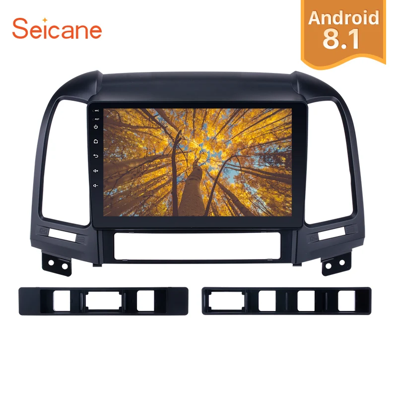 Discount Seicane 2Din Android 8.1 9" GPS Car Radio For HYUNDAI SANTA FE 2005 2006 2007 2008-2012 Touchscreen Multimedia Player Head Unit 0