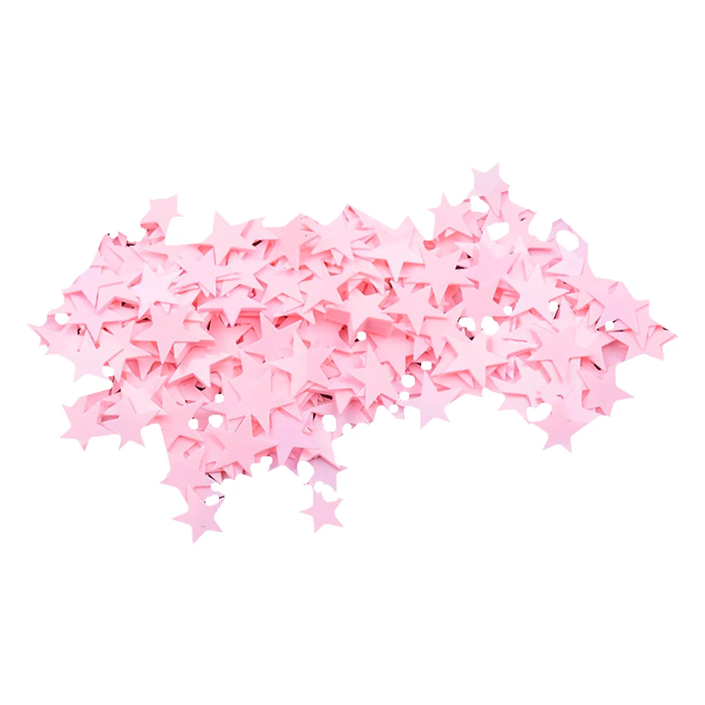 Милый розовый Звездный конфетти бумага конфетти 1 мешок вечерние бумажные Конфетти Для украшения стола декор розовые звезды ткани вечерние украшения стола