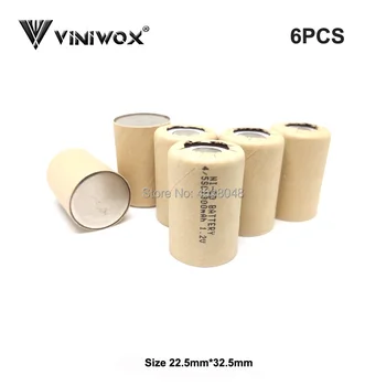 

1300mAh 4/5SC Ni-CD 1.2V Rechargeable Batteries for Electric Flashlight Power Bank Toy Power Tool Battery NICD Cell Accumulator