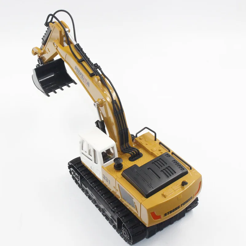 Goedkoop Huina 1331 1 18 2.4G Rc Oplaadbare Elektrische Graafmachine Model Techniek Graven Speelgoed