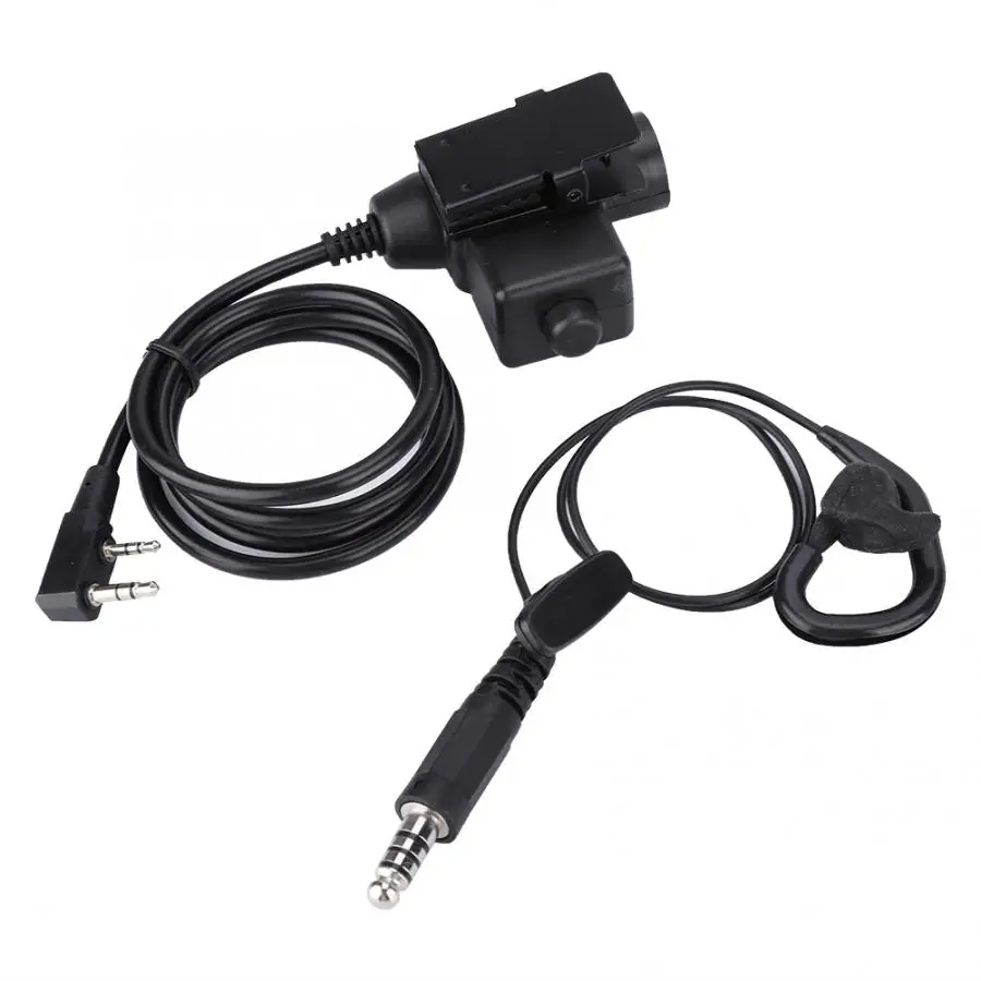 

Ear Bone Ear-hook Earphone Walkie Talkie Earpiece NATO Plug for BAOFENG UV-5R 6R for KENWOOD TK3107 Noise Canceling Headphones